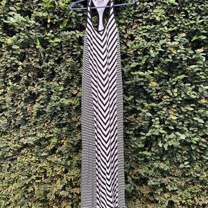 Chico’s Stripped Racerback Maxi Dress